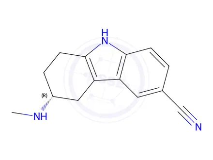 Chemical structure of 3R-6-Cyano-3-N-methylamino-1,2,3,4-tetrahydrocarbazole