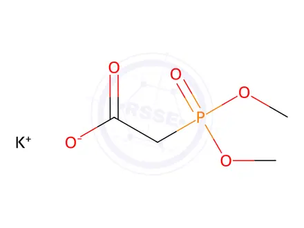 Chemical structure of POTASSIUM P,P-DIMETHYLPHOSPHONOACETATE
