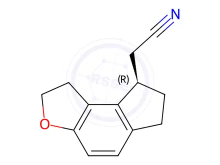 Chemical structure of (R)-2-(1,6,7,8-Tetrahydro-2H-indeno[5,4-b]furan-8-yl)acetonitrile