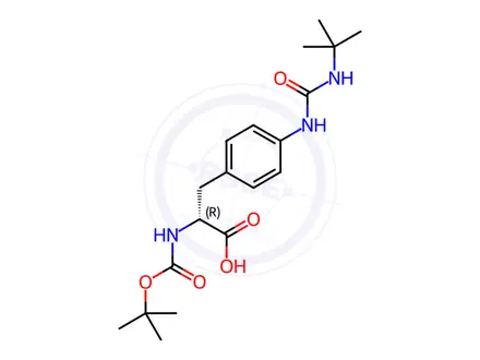 Chemical structure of Boc-D-Aph(Cbm-tBu)-OH