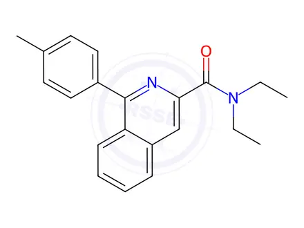 Chemical structure of N,N-Diethyl-1-(p-tolyl)isoquinoline-3-carboxamide