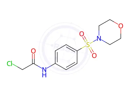 Chemical structure of 2-Chloro-N-[4-(morpholin-4-ylsulfonyl)phenyl]-acetamide
