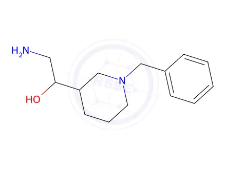 Chemical structure of 2-Amino-1-(1-benzylpiperidin-3-yl)ethan-1-ol