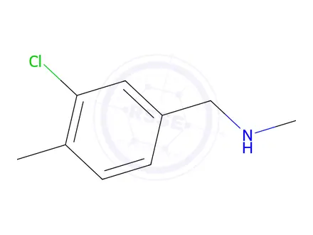 Chemical structure of 1-(3-Chloro-4-methylphenyl)-N-methylmethanamine