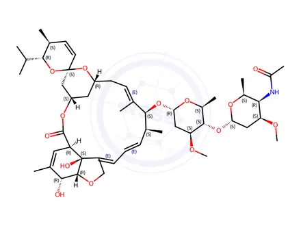 Chemical structure of Eprinomectin Impurity 1 (Eprinomectin B1b)