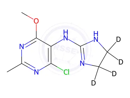 Chemical structure of Moxonidine-d4