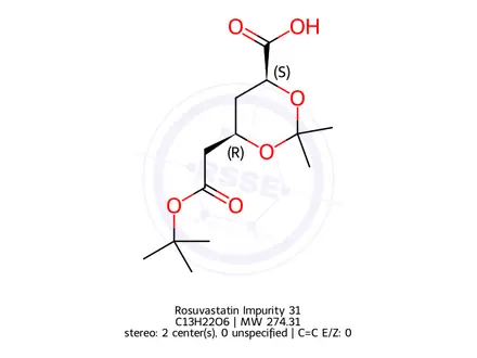 Chemical structure of Rosuvastatin Impurity 295