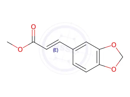 Chemical structure of Methyl (E)-3-(benzo[d][1,3]dioxol-5-yl)acrylate