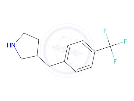 Chemical structure of 3-[4-(Trifluoromethyl)benzyl]pyrrolidine oxalate
