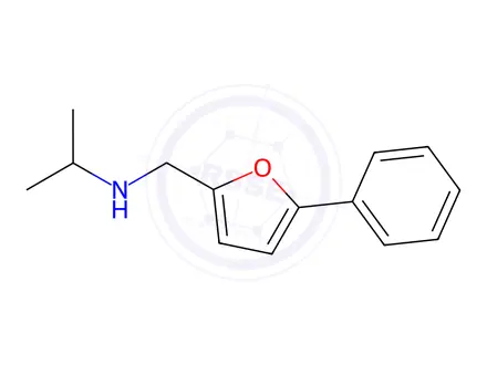 Chemical structure of N-((5-phenylfuran-2-yl)methyl)propan-2-amine