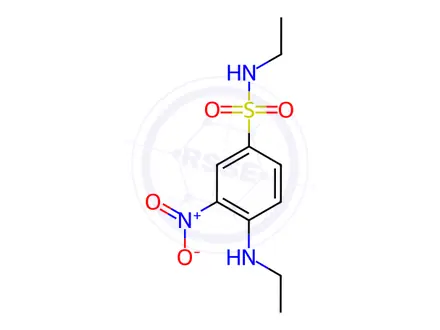 Chemical structure of N-Ethyl-4-(ethylamino)-3-nitrobenzenesulfonamide