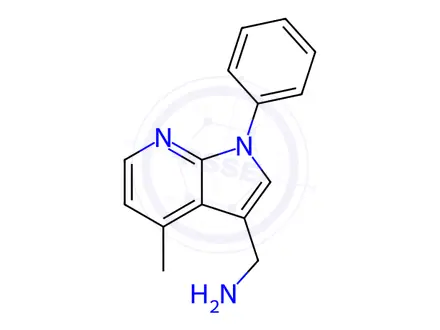 Chemical structure of (4-Methyl-1-phenyl-1H-pyrrolo[2,3-b]pyridin-3-yl)methanamine