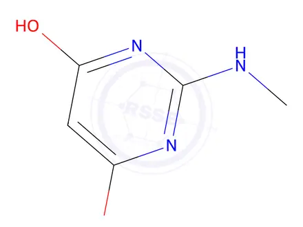 Chemical structure of 2-(Methylamino)pyrimidine-4,6-diol