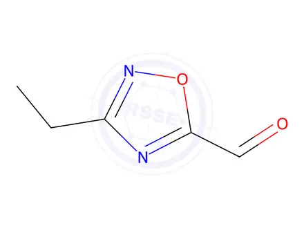 Chemical structure of 1,2,4-Oxadiazole-5-carboxaldehyde, 3-ethyl-