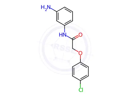 Chemical structure of N-(3-Aminophenyl)-2-(4-chlorophenoxy)acetamide