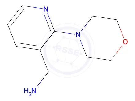 Chemical structure of 2-(4-morpholinyl)-3-Pyridinemethanamine