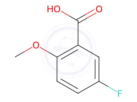 Chemical structure of 5-Fluoro-2-methoxybenzoic acid