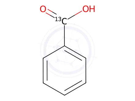 Chemical structure of Benzoic-13C Acid