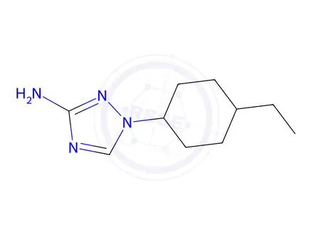 Chemical structure of 1-(4-Ethylcyclohexyl)-1h-1,2,4-triazol-3-amine
