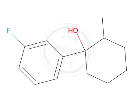 Chemical structure of 1-(3-Fluorophenyl)-2-methylcyclohexan-1-ol