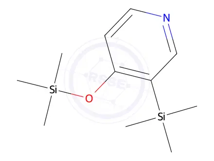 Chemical structure of Pyridine, 3-(trimethylsilyl)-4-[(trimethylsilyl)oxy]-(9CI)