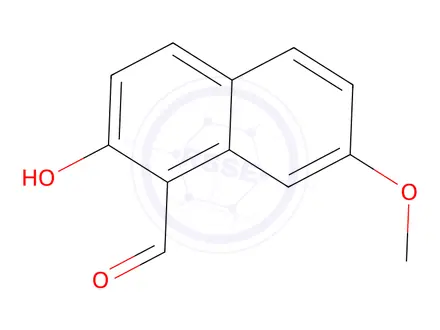 Chemical structure of 2-Hydroxy-7-methoxy-1-naphthaldehyde