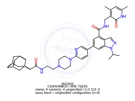 Chemical structure of MS1943