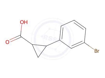 Chemical structure of (1R,2R)-2-(3-Bromophenyl)cyclopropanecarboxylic Acid