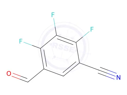 Chemical structure of 5-Cyano-2,3,4-trifluorobenzaldehyde