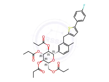 Chemical structure of Propionyl Canagliflozin