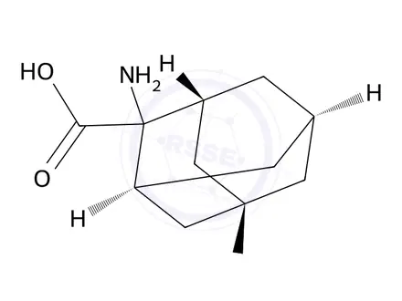 Chemical structure of 2-Aminoadamantane-2-carboxylic acid