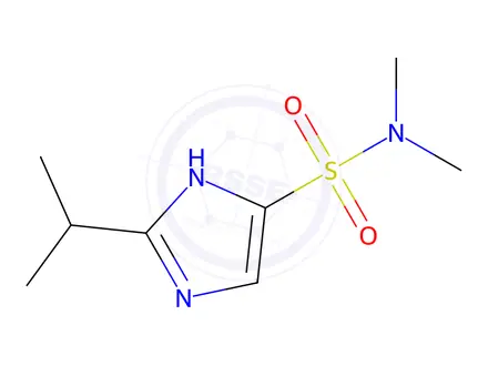 Chemical structure of N,N-dimethyl-2-(propan-2-yl)-1H-imidazole-4-sulfonamide