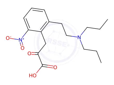 Chemical structure of 2-[2-(Dipropylamino)ethyl]-6-nitro-α-oxobenzenepropanoic Acid