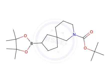 Chemical structure of Tert-butyl 2-(4,4,5,5-tetramethyl-1,3,2-dioxaborolan-2-yl)-7-azaspiro[4.5]Decane-7-carboxylate
