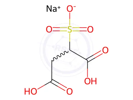 Chemical structure of Sodium Sulfosuccinate