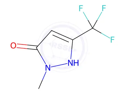 Chemical structure of 1-Methyl-3-(trifluoromethyl)-1H-pyrazol-5-ol