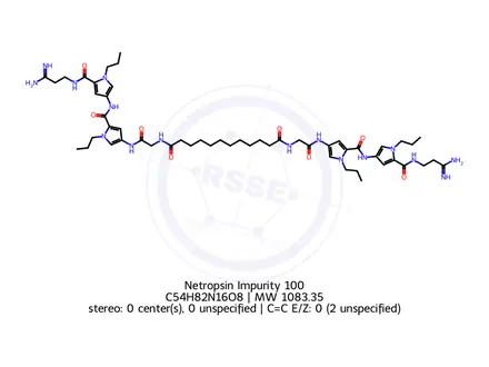 Chemical structure of Netropsin Impurity 100