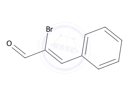 Chemical structure of α-Bromocinnamaldehyde