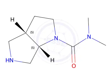 Chemical structure of cis-N,N-Dimethylhexahydropyrrolo[3,4-b]pyrrole-1(2H)-carboxamide