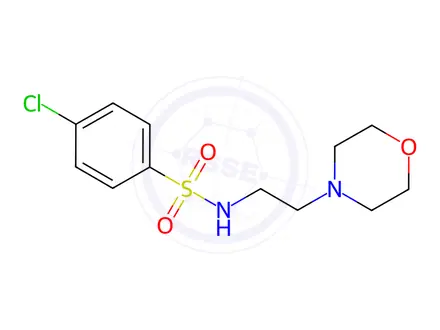 Chemical structure of ((4-chlorophenyl)sulfonyl)(2-morpholin-4-ylethyl)amine