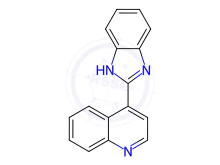 Chemical structure of 2-(4'-quinoline)benzimidazole