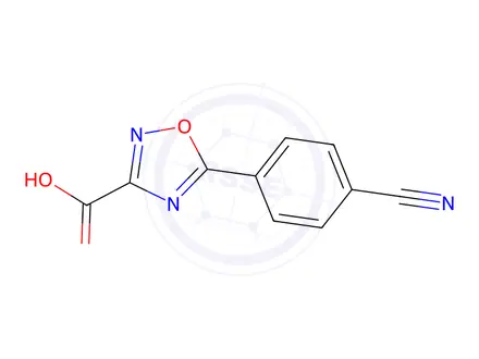Chemical structure of 5-(4-Cyanophenyl)-1,2,4-oxadiazole-3-carboxylic acid