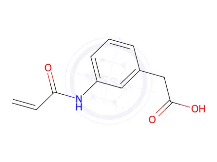 Chemical structure of 2-[3-(prop-2-enamido)phenyl]acetic acid