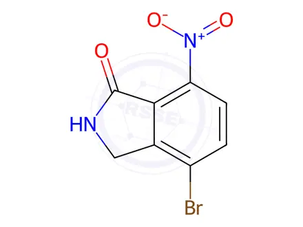 Chemical structure of 4-Bromo-7-nitro-2,3-dihydroisoindol-1-one