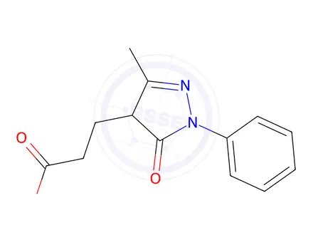 Chemical structure of 3-(3-Methyl-5-oxo-1-phenyl-4,5-dihydro-1H-pyrazol-4-yl)-propionic acid