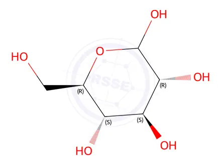 Chemical structure of D-Glucopyranose