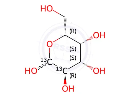 Chemical structure of D-[1,2-13C2]galactose