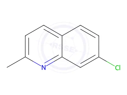 Chemical structure of 7-Chloroquinaldine