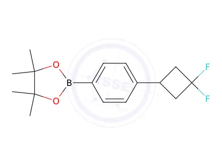 Chemical structure of 2-(4-(3,3-Difluorocyclobutyl)phenyl)-4,4,5,5-tetramethyl-1,3,2-dioxaborolane
