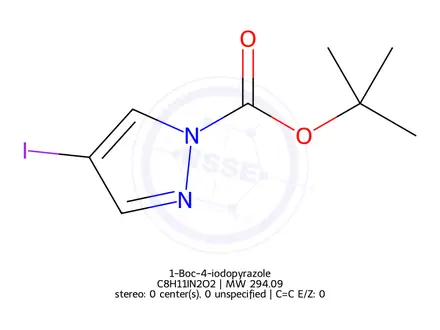 Chemical structure of 1-Boc-4-iodopyrazole